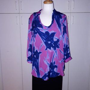 Vibrant Silk feel Blouse